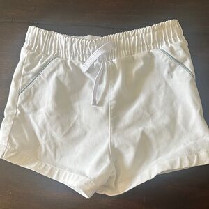Cadets Drawstring White Casual Shorts